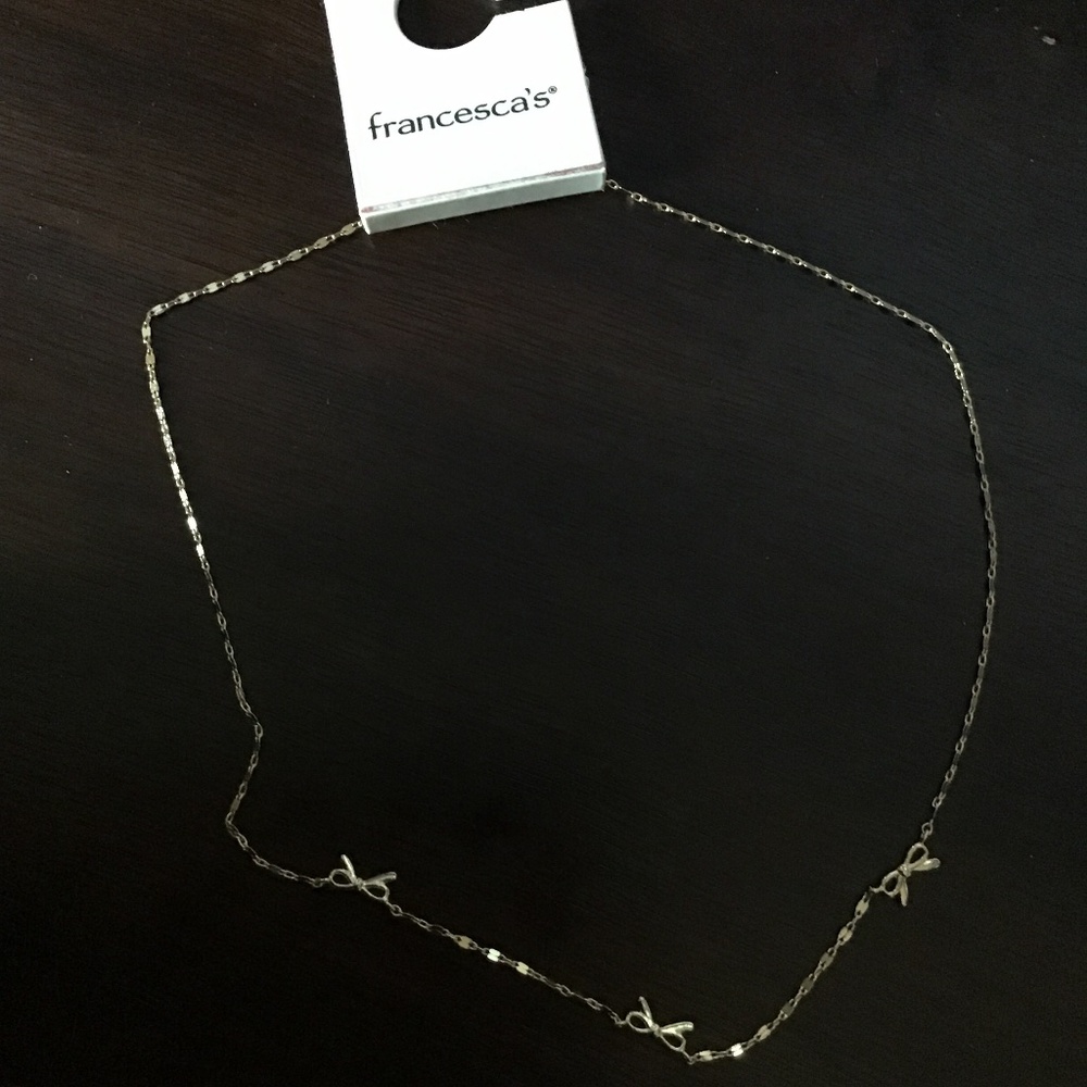 GOLD MINI BOWS NECKLACE
